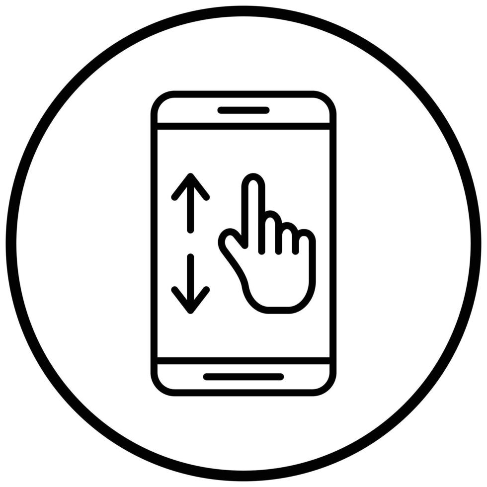 Scrolling Icon Style vector