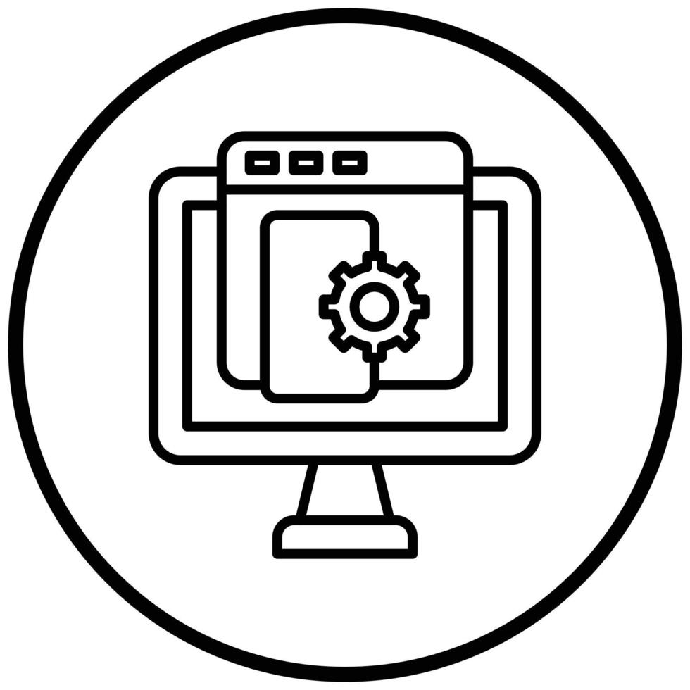 Software Development Icon Style vector