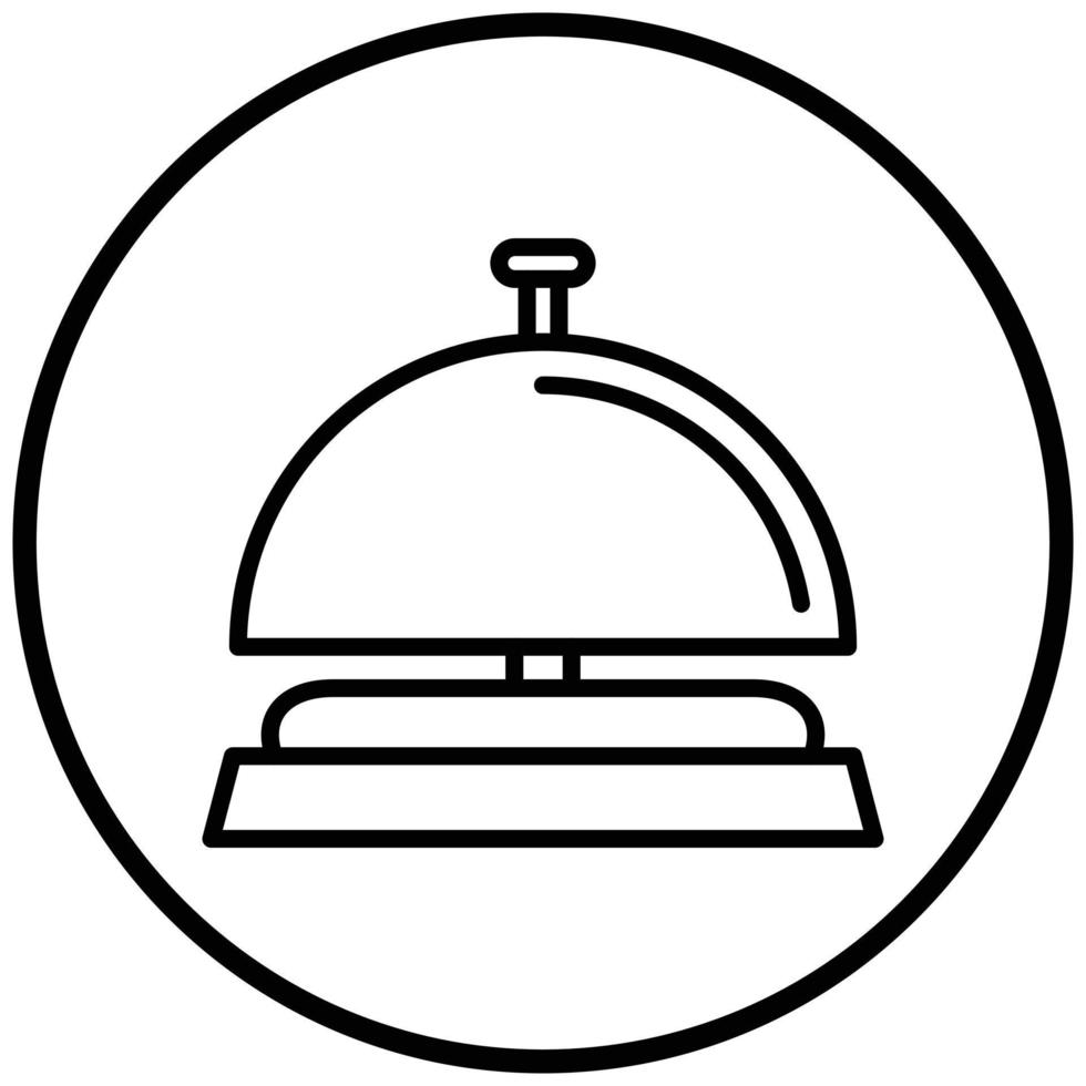 Reception Bell Icon Style vector