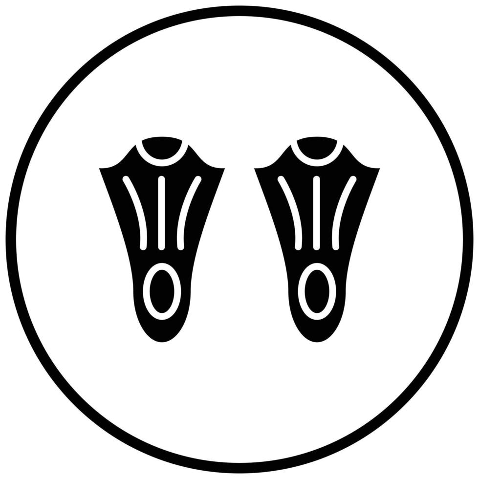 Fins Icon Style vector