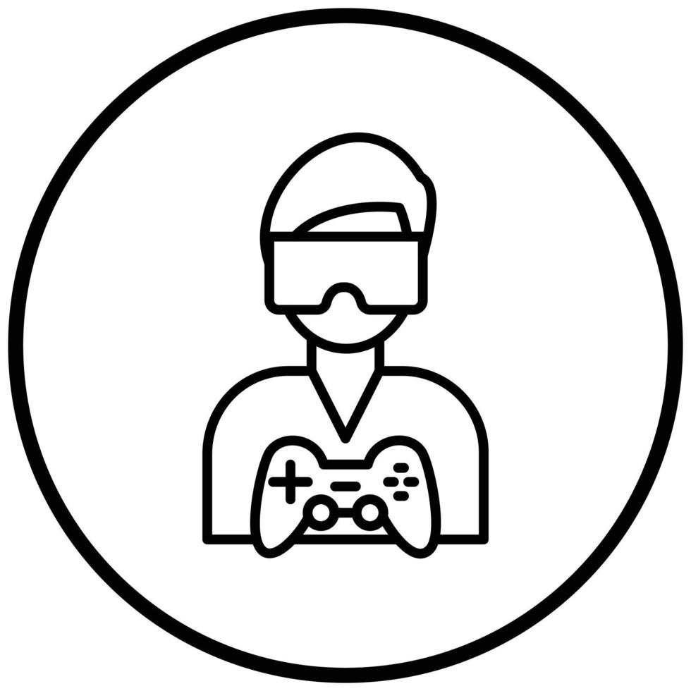 Virtual Reality Icon Style vector