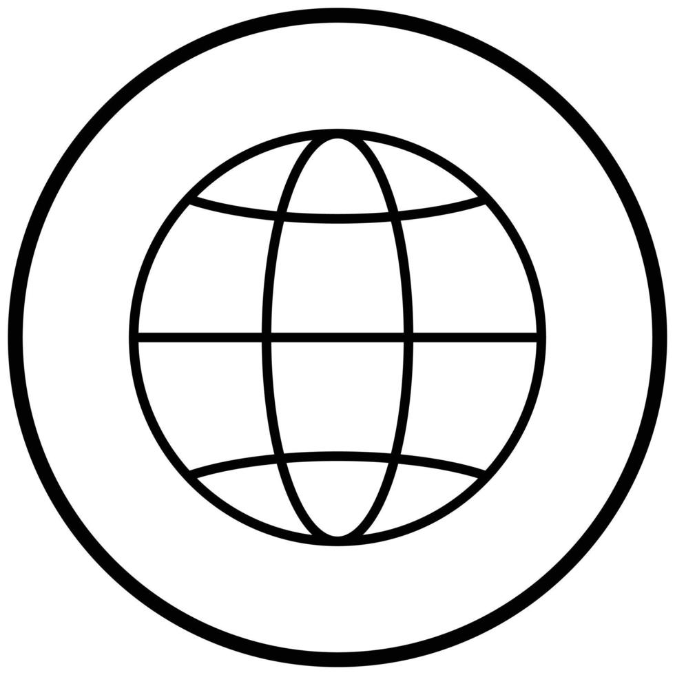 Globe Icon Style vector