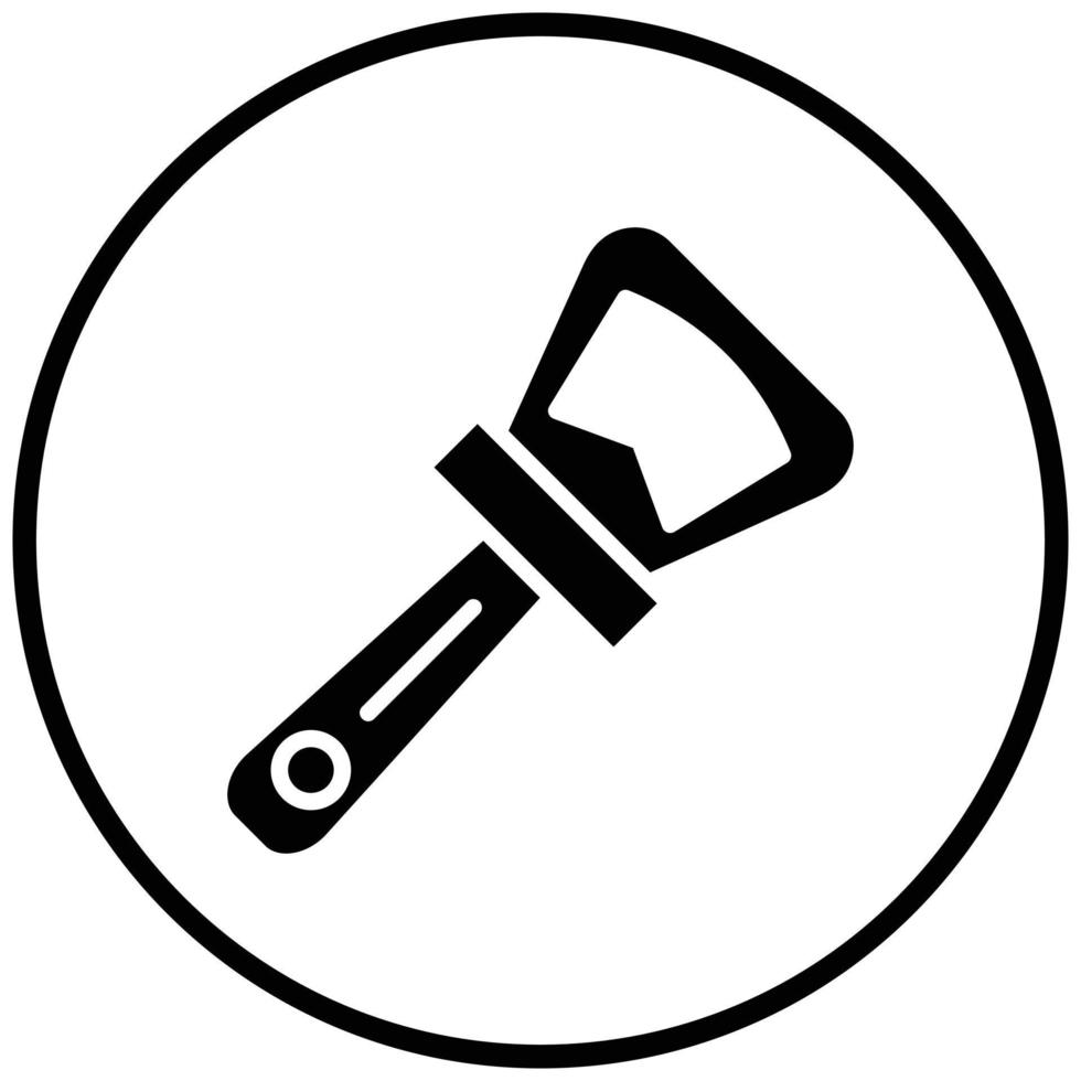 Bottle Opener Icon Style vector