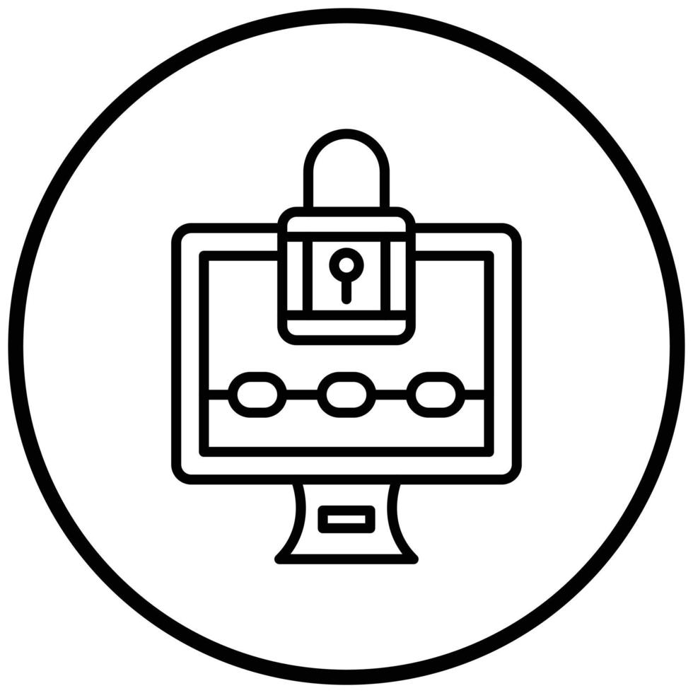 Ransomware Icon Style vector