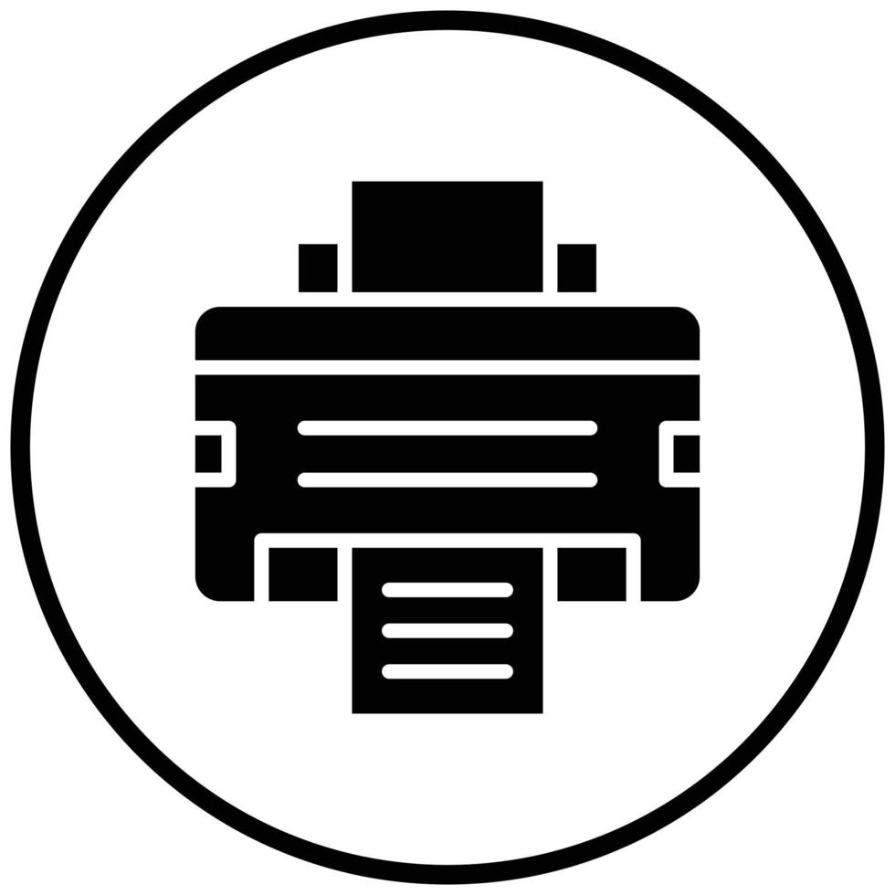Printer Icon Style vector