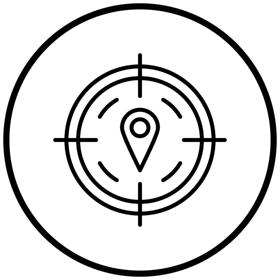 GPS Icon Style vector