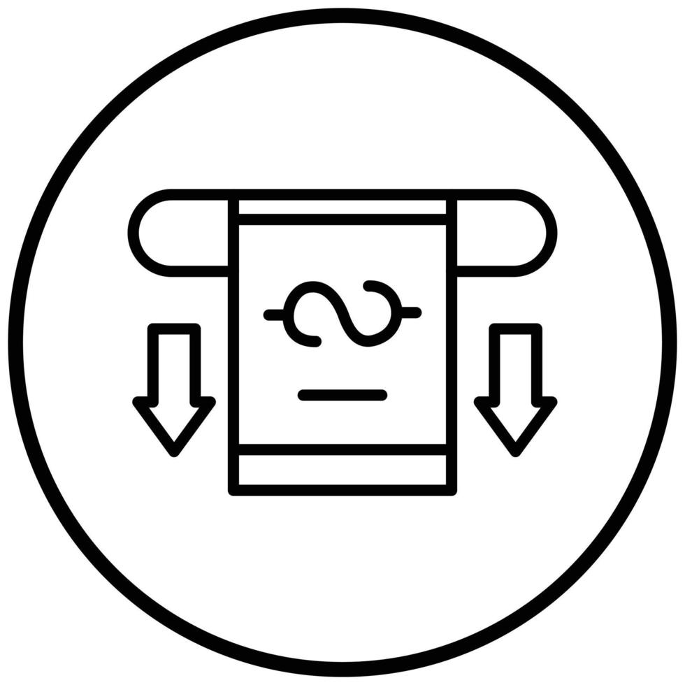 Withdraw Icon Style vector