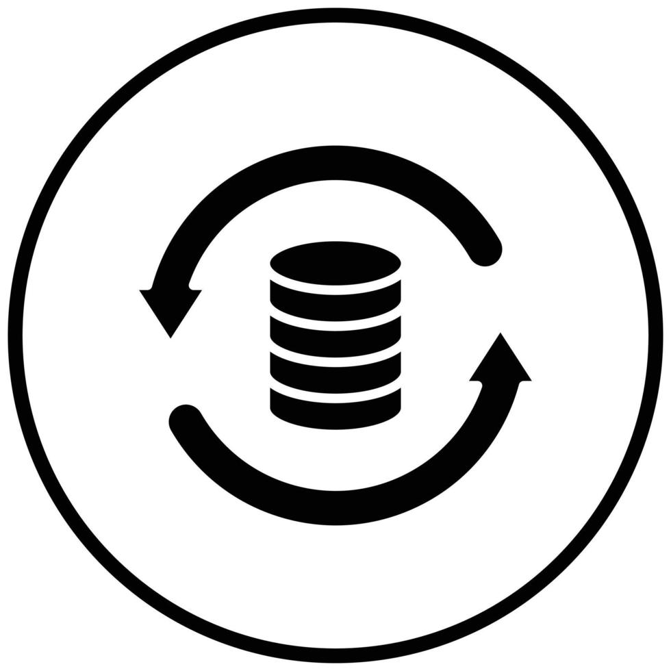 Data Backup Icon Style vector
