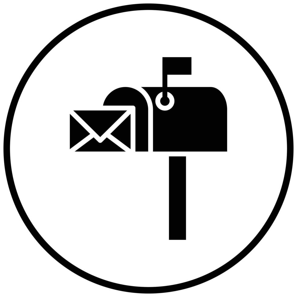 Mailbox Icon Style vector