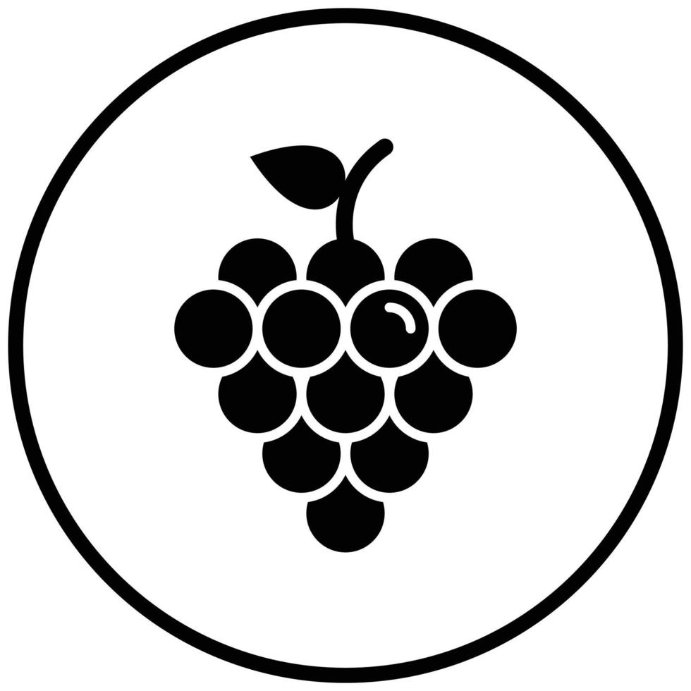 Grapes Icon Style vector