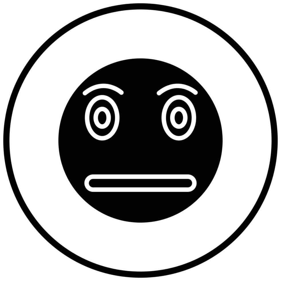 Suspicious Icon Style vector