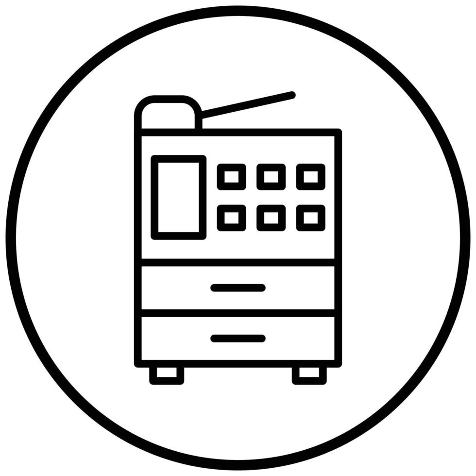 Photocopier Icon Style vector