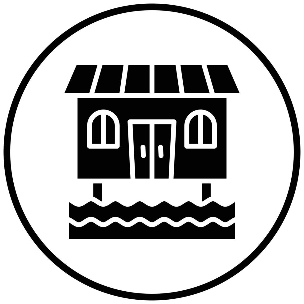 Bungalow Icon Style vector
