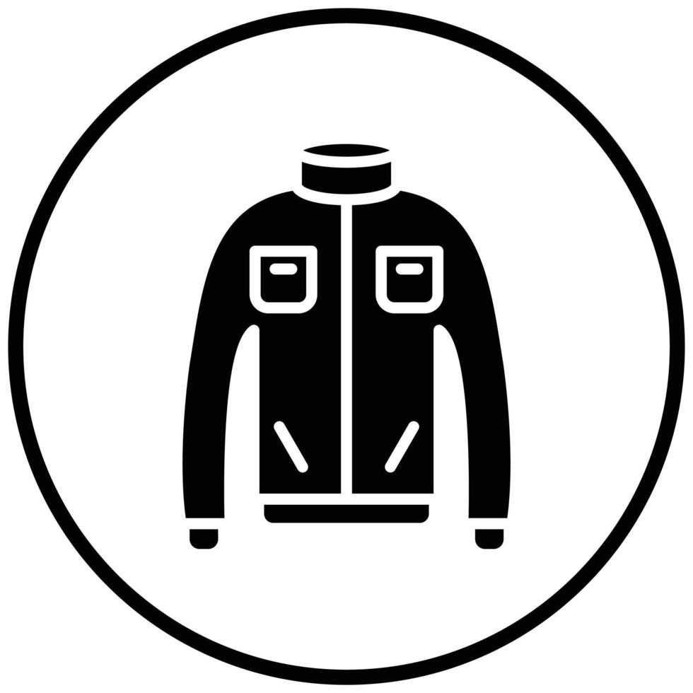 Winter Coat Icon Style vector