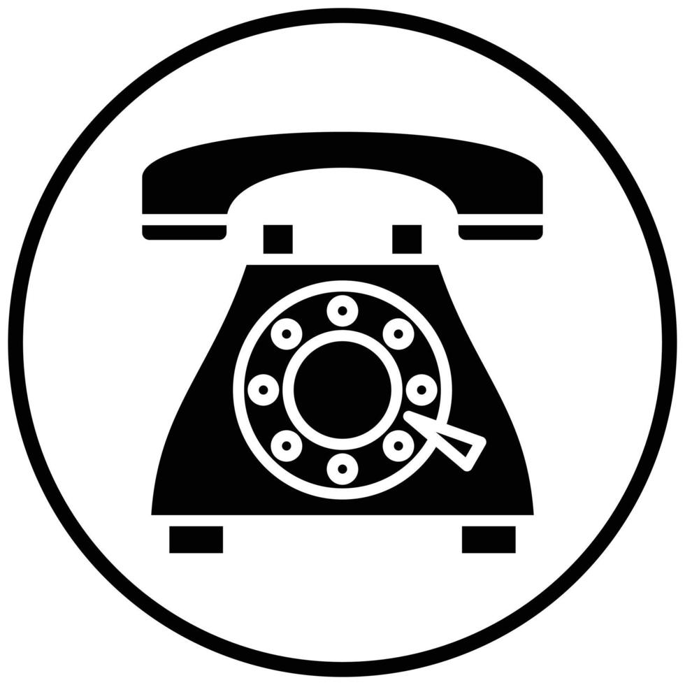 Landline Icon Style vector