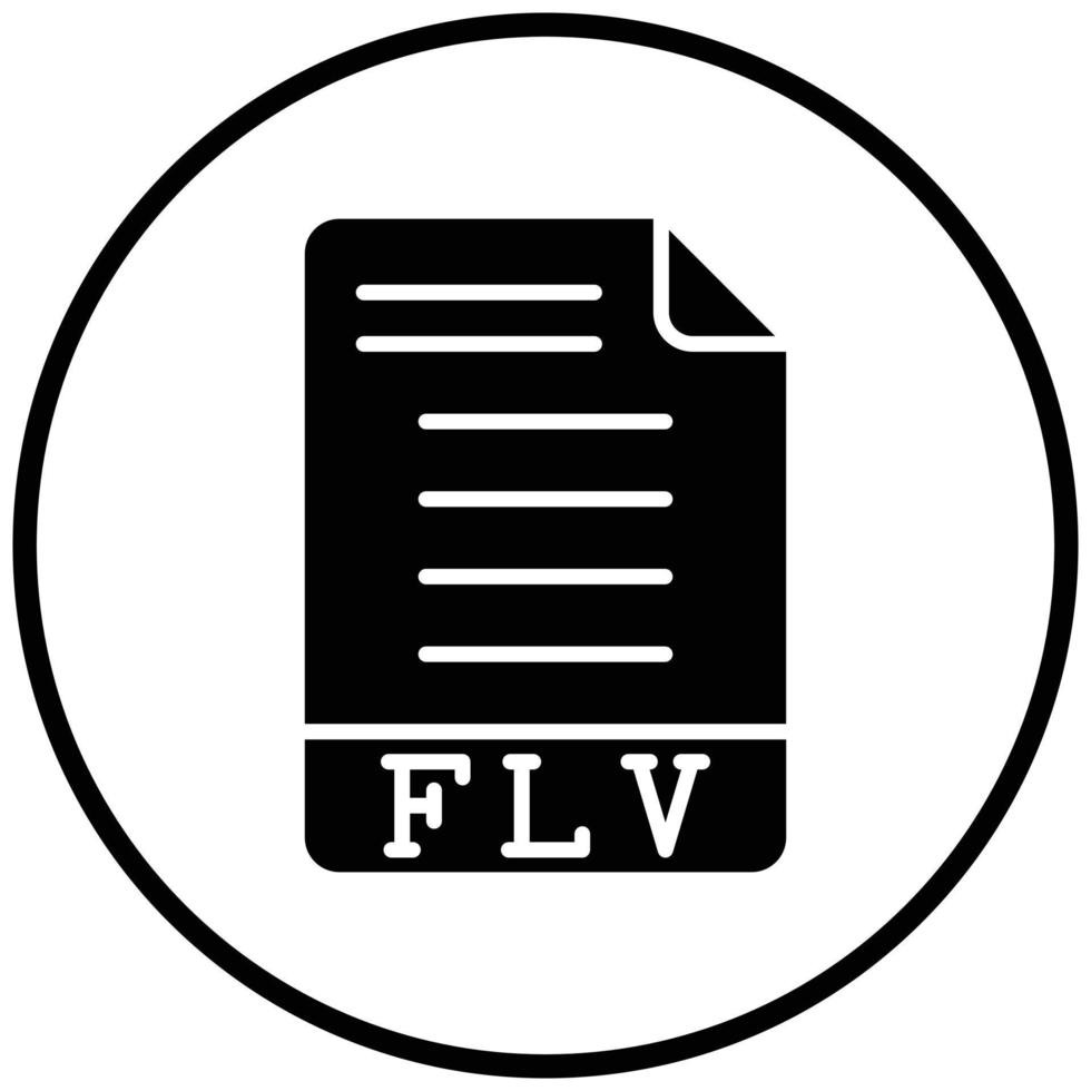 FLV Icon Style vector