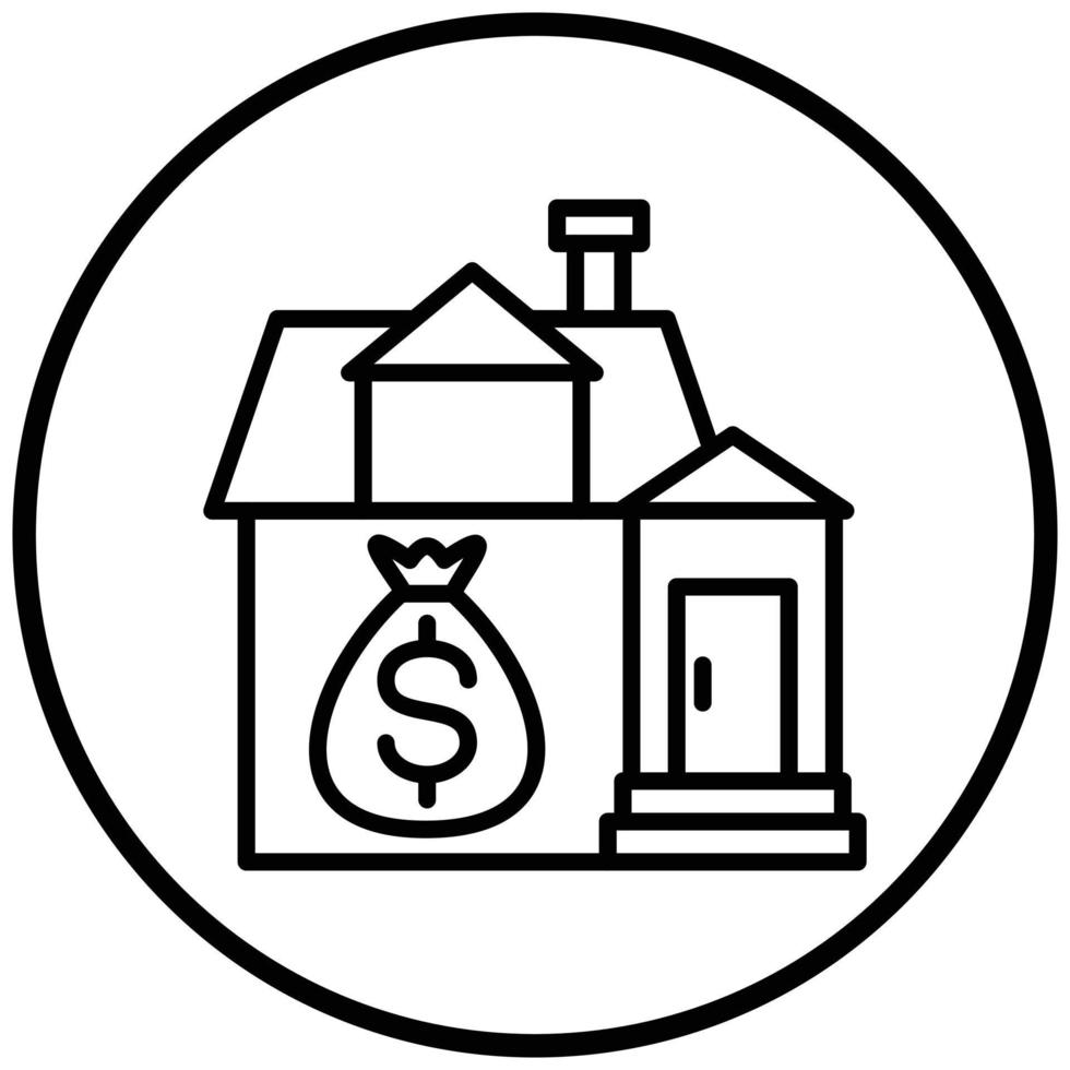House Payment Icon Style vector
