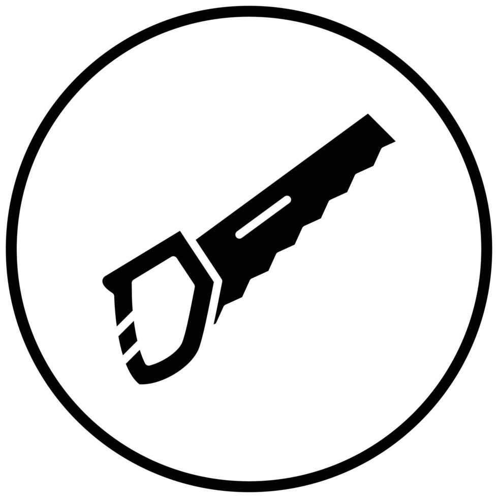 Hand Saw Icon Style vector