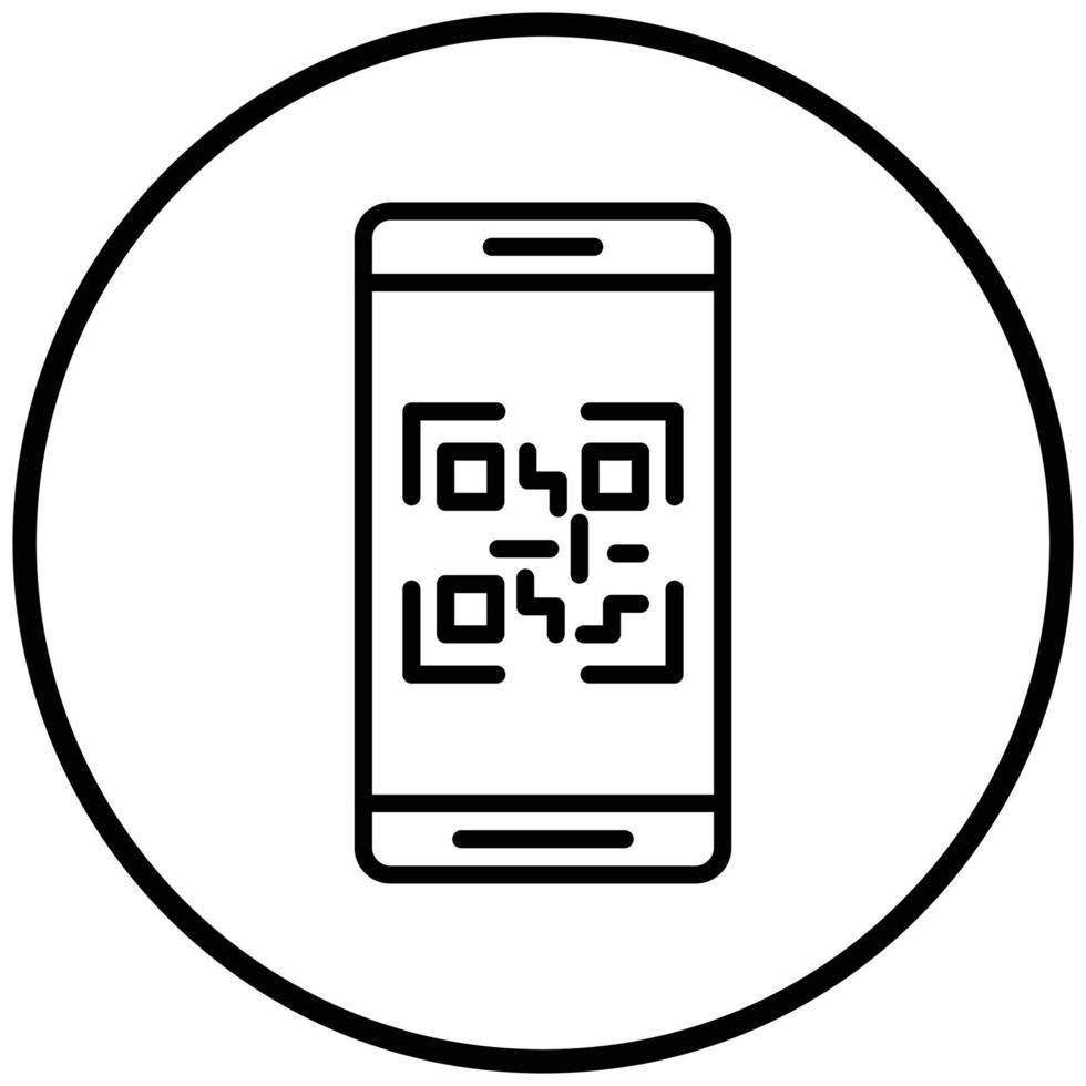 QR Code Icon Style vector
