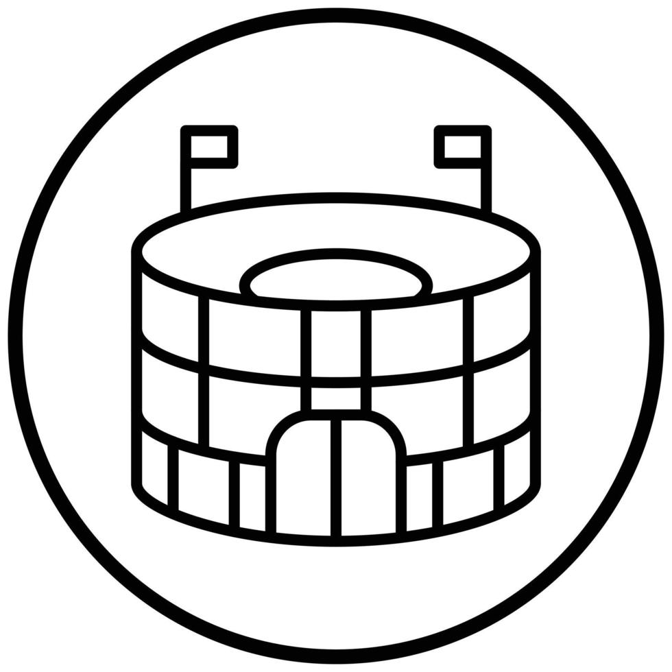 Stadium Icon Style vector