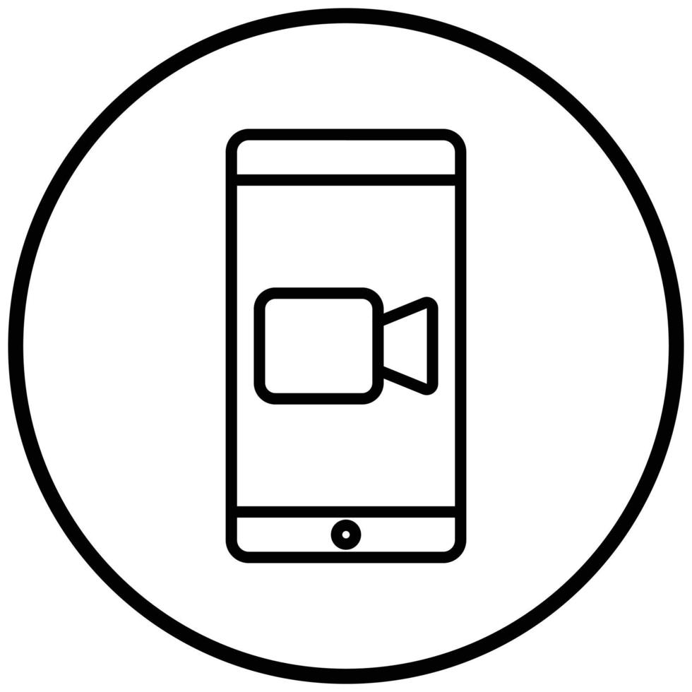 Video Call Icon Style vector