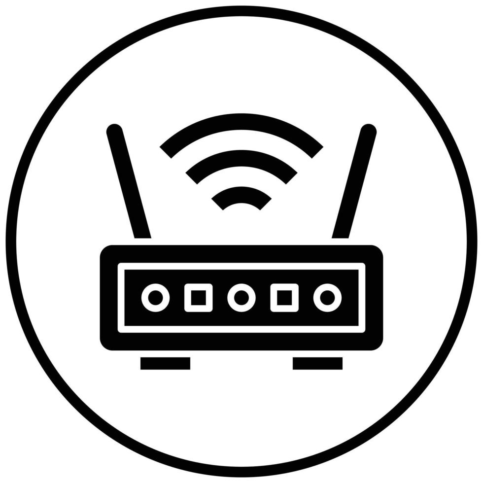 Wireless Router Icon Style vector