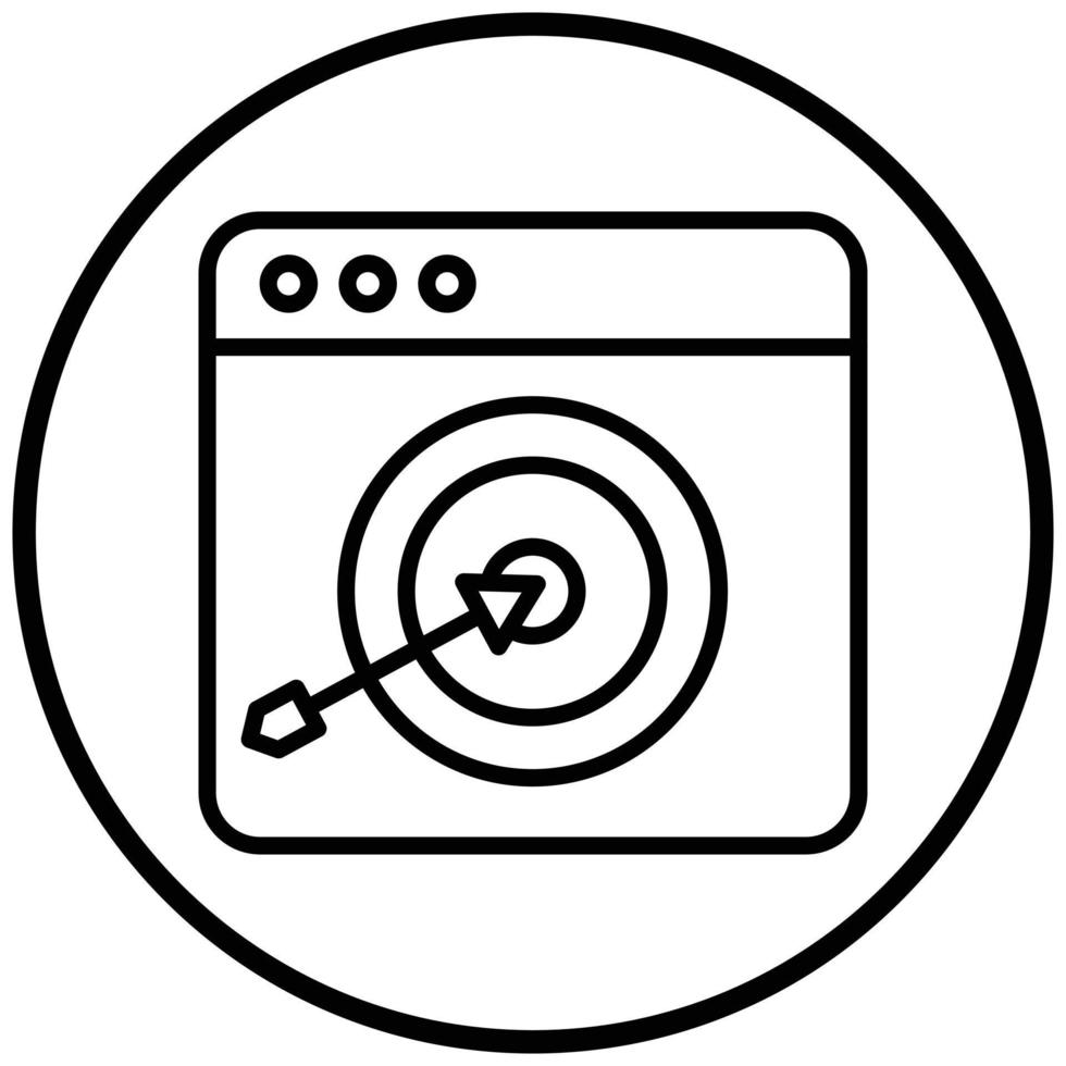 Goal Icon Style vector