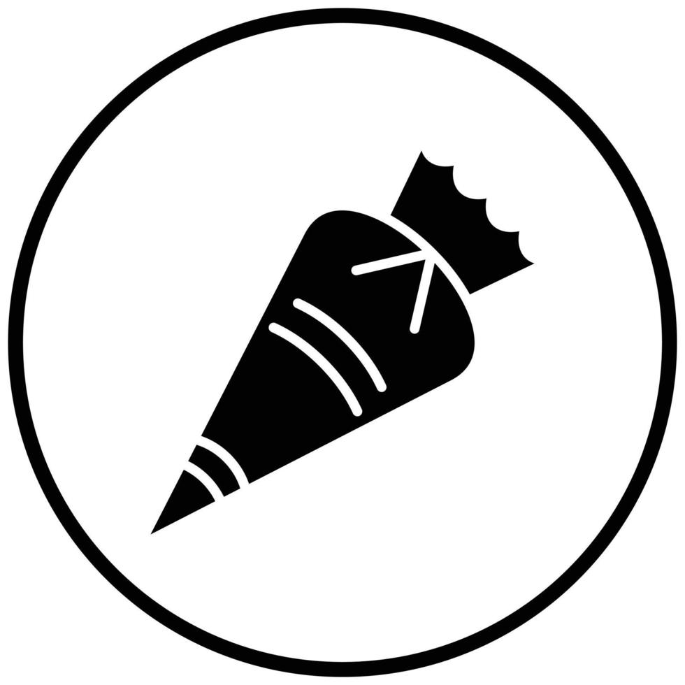 Pastry Bag Icon Style vector