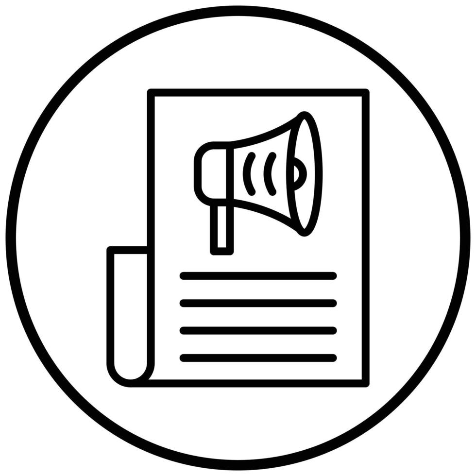 Media Campaign Icon Style vector