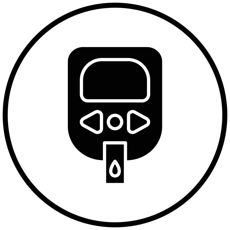 Diabetes Test Icon Style vector