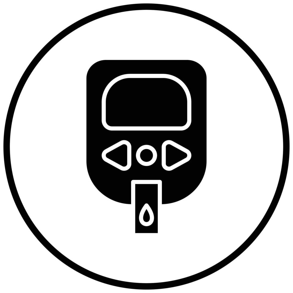 Diabetes Test Icon Style vector