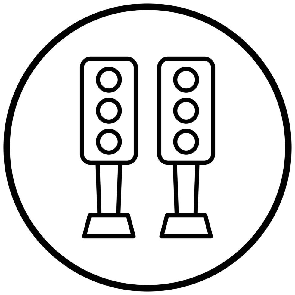 Traffic Light Icon Style vector