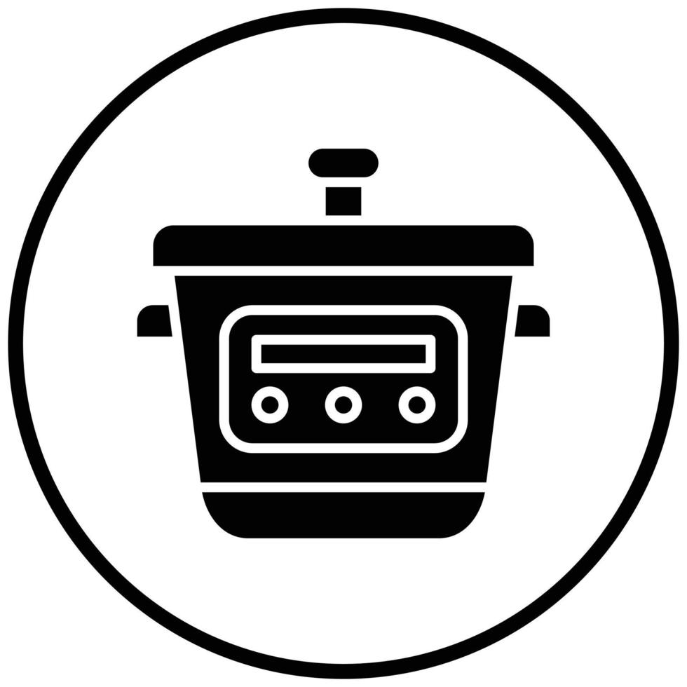 Cooker Icon Style vector