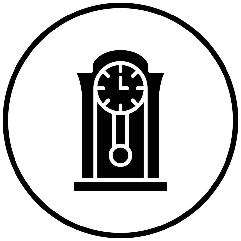 estilo de icono de reloj vector