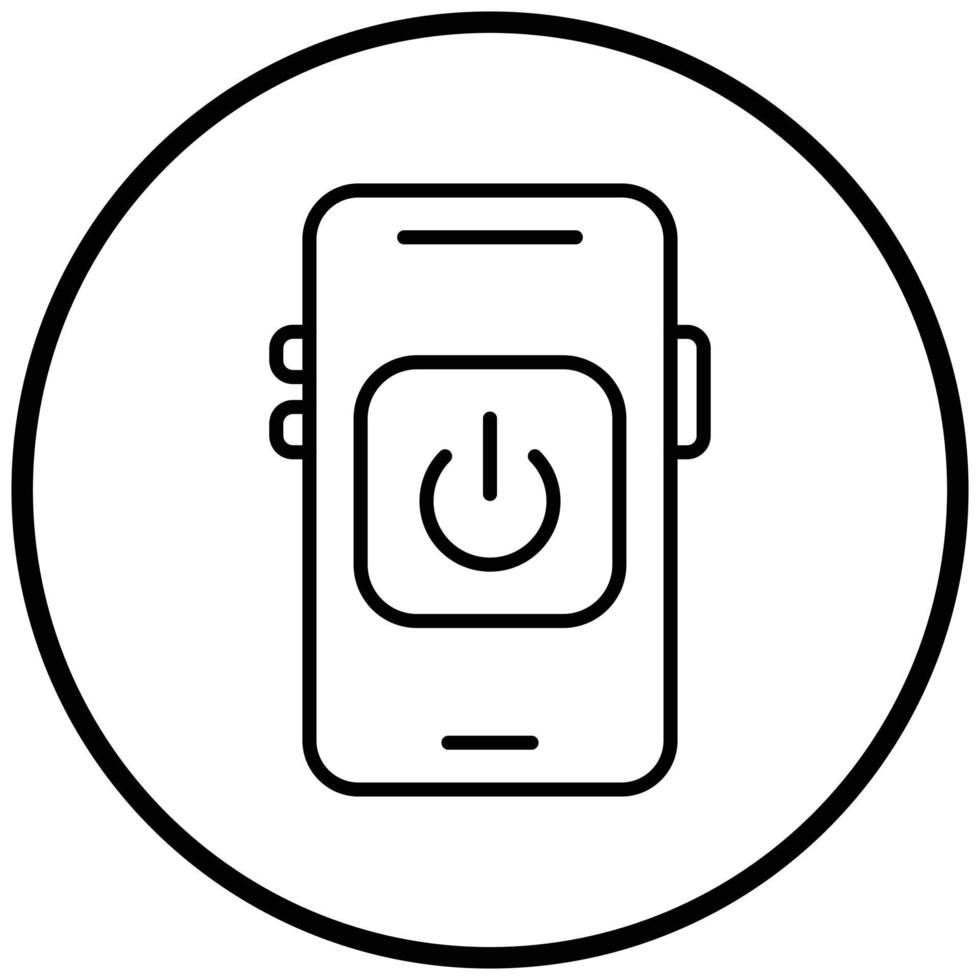 Mobile Power Icon Style vector