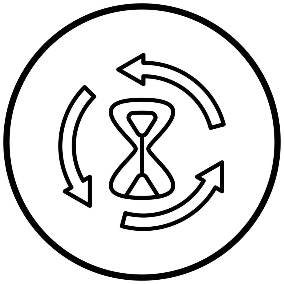 Time Loop Icon Style vector