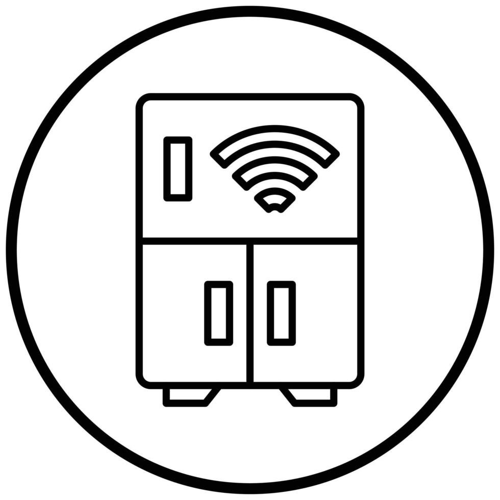 Fridge Icon Style vector