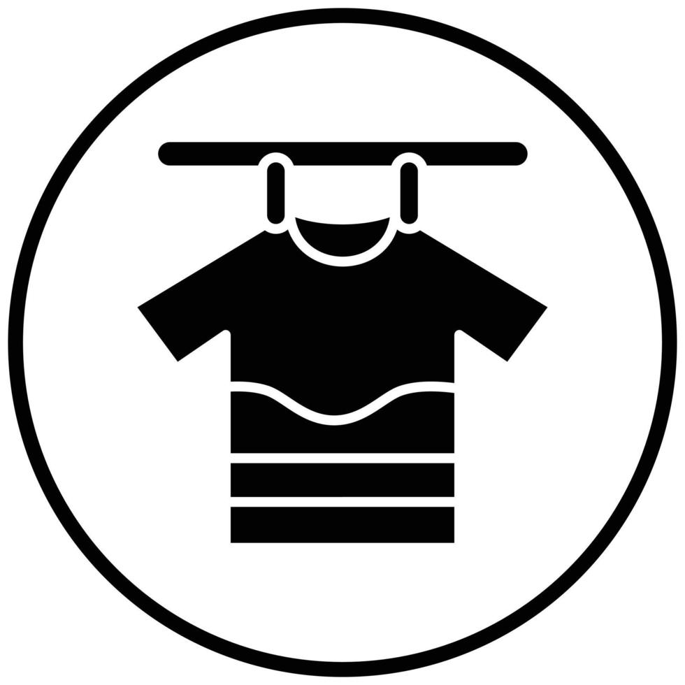Drying Clothes Icon Style vector