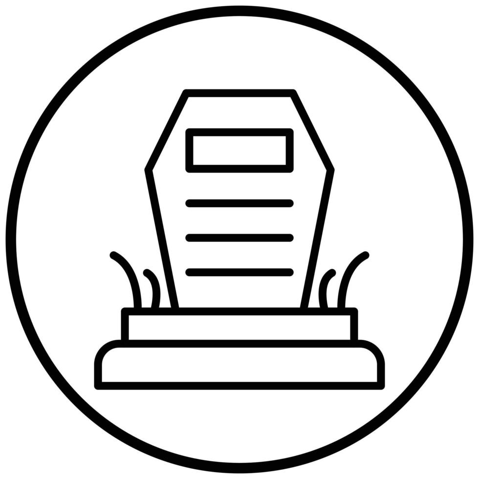 Cemetery Icon Style vector