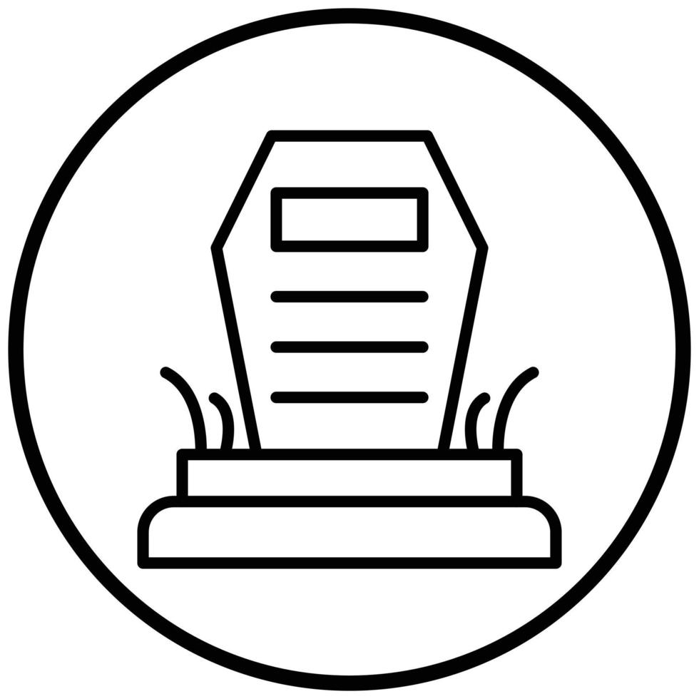 Cemetery Icon Style vector