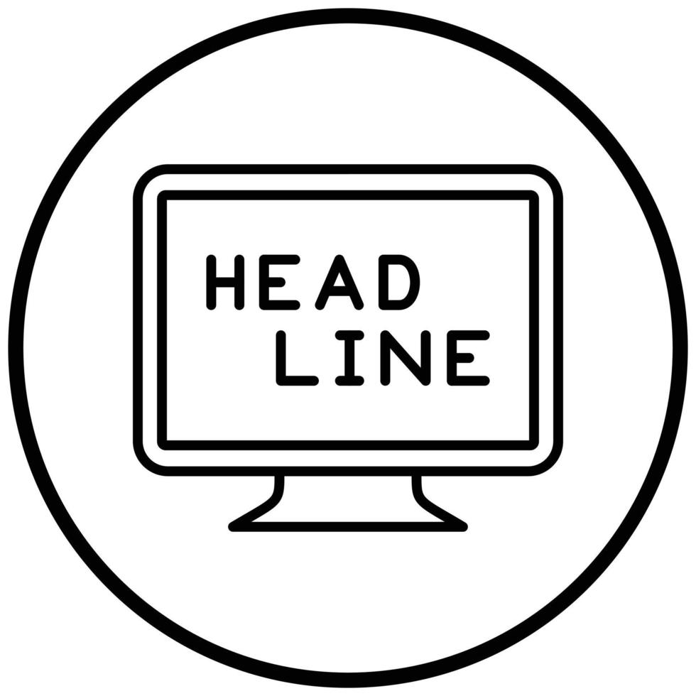 Headline Icon Style vector