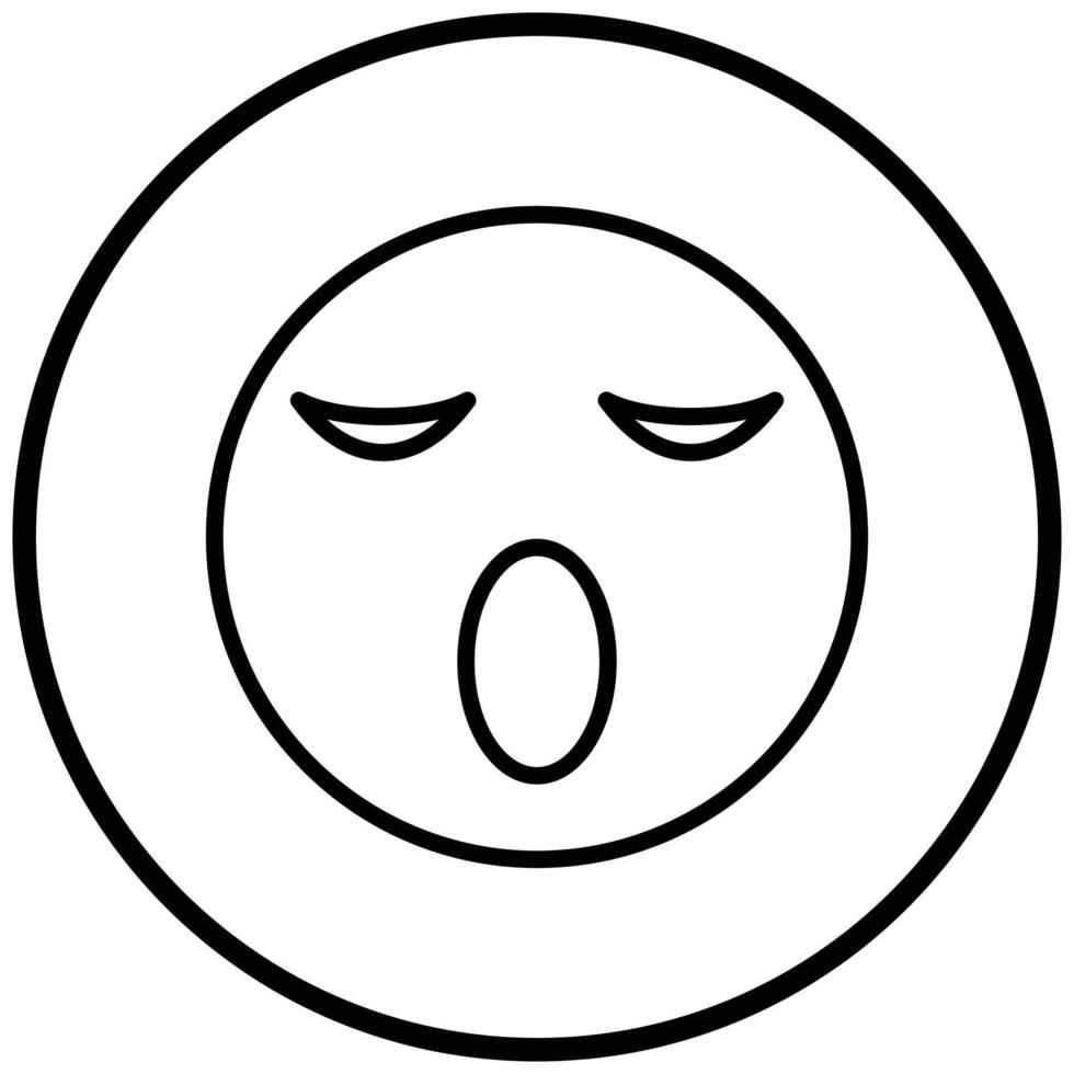 Sleepy Icon Style vector