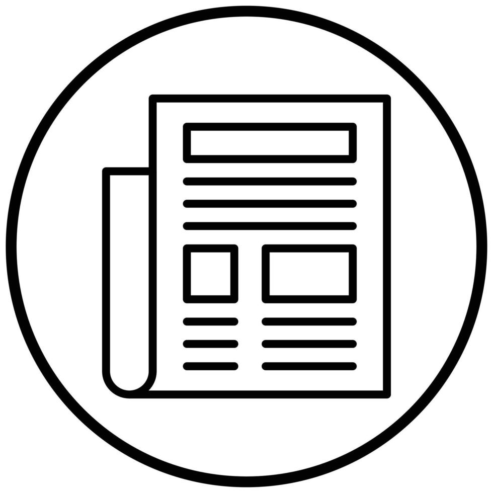 Newspaper Icon Style vector