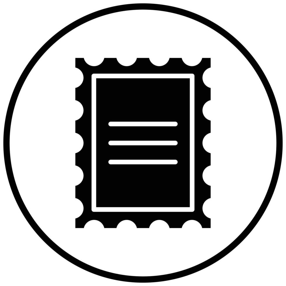 Post Stamp Icon Style vector