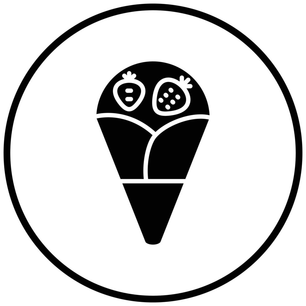 Crepe Icon Style vector
