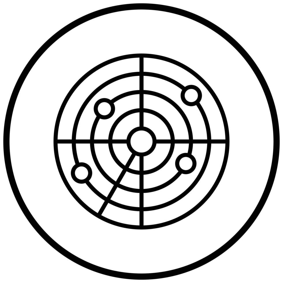 Radar Icon Style vector
