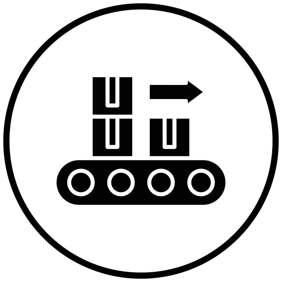 Conveyor Belt Icon Style vector