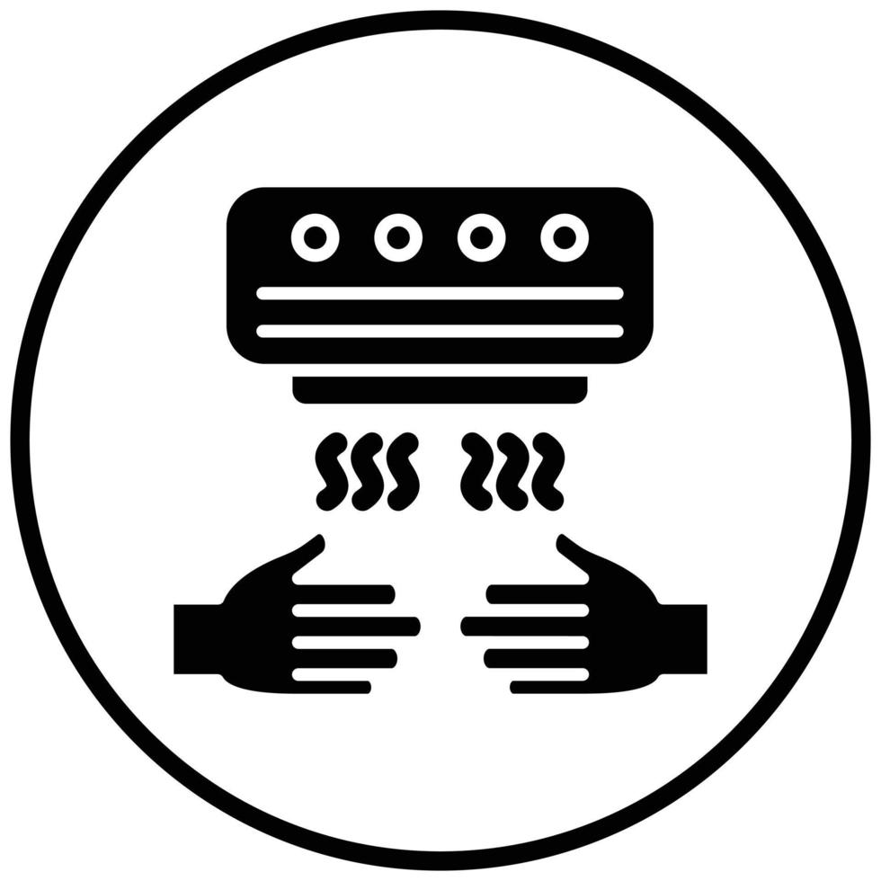 Hand Dryer Icon Style vector