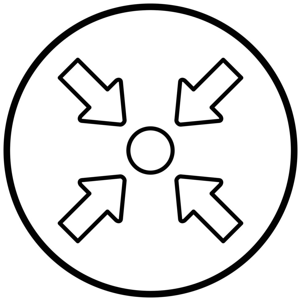 Shrink Icon Style vector