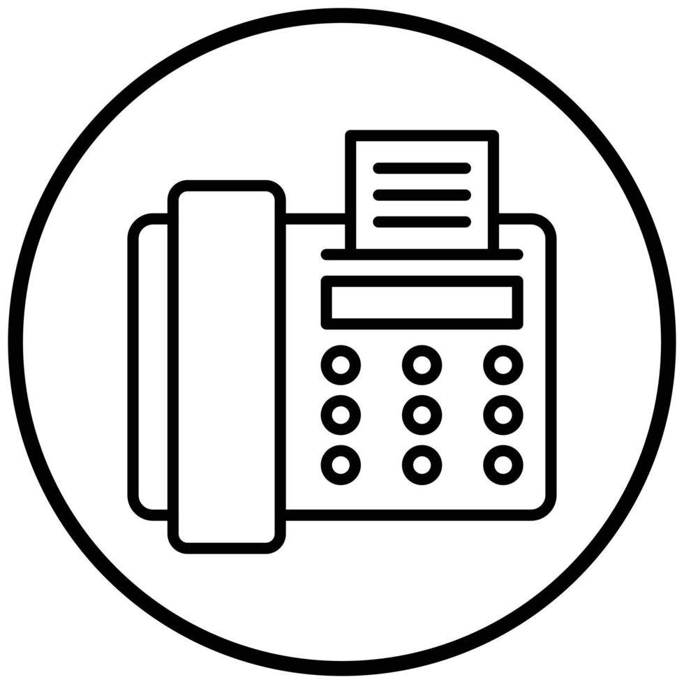 Fax Icon Style vector